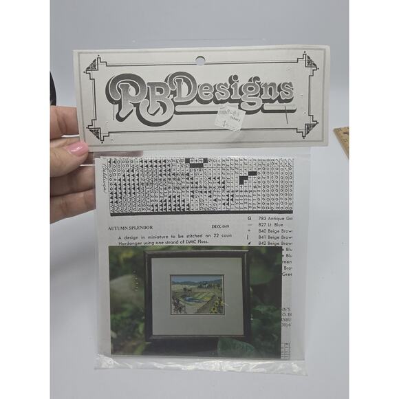 PB Designs Lynn's Prints Counted Cross Stitch Heartland - Picture 1 of 3